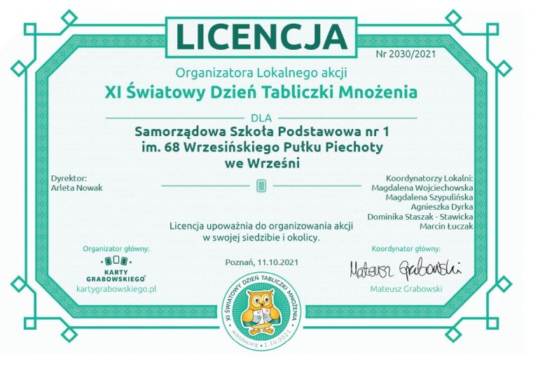 licencja szkoły