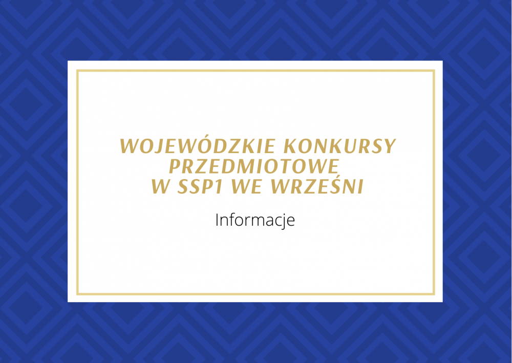 Wojewódzkie Konkursy Przedmiotowe