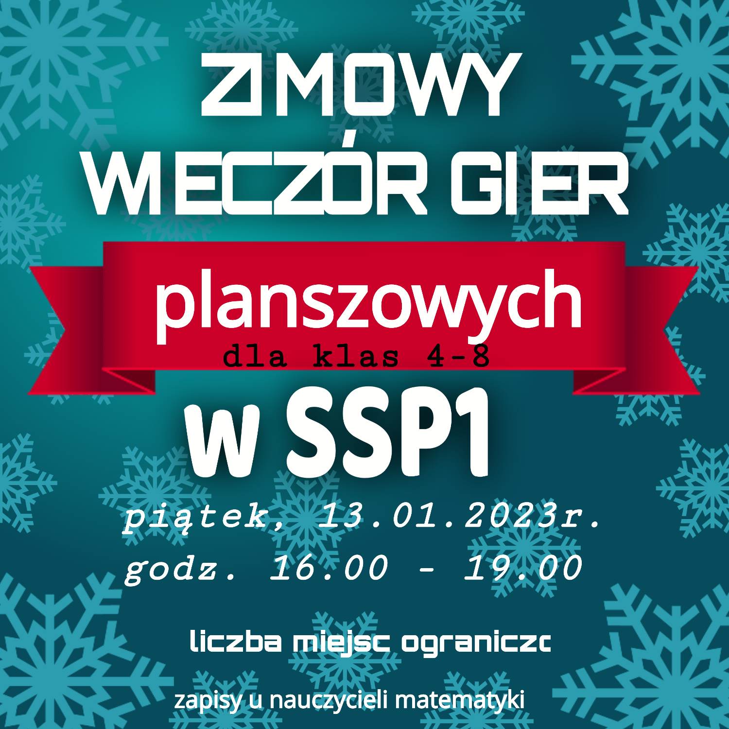 Zaproszenie na wieczór gier planszowych