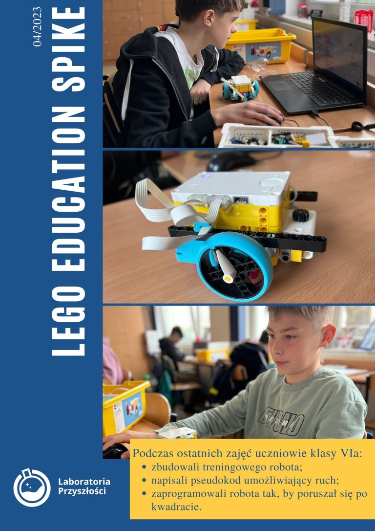 Uczniowie budują i programują roboty Lego